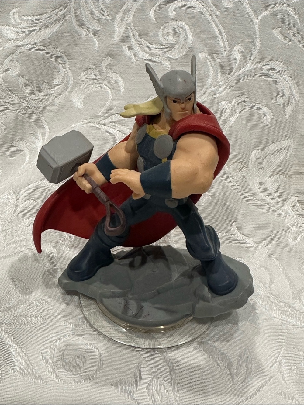 Marvel Thor Action Figure - Red Cape, Gray Armor